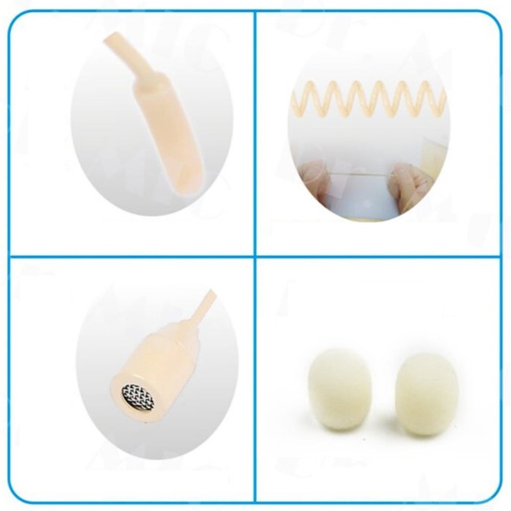 Single Earhook Headset Mic Headworn Microphone For Wireless 3.5mm-AU
