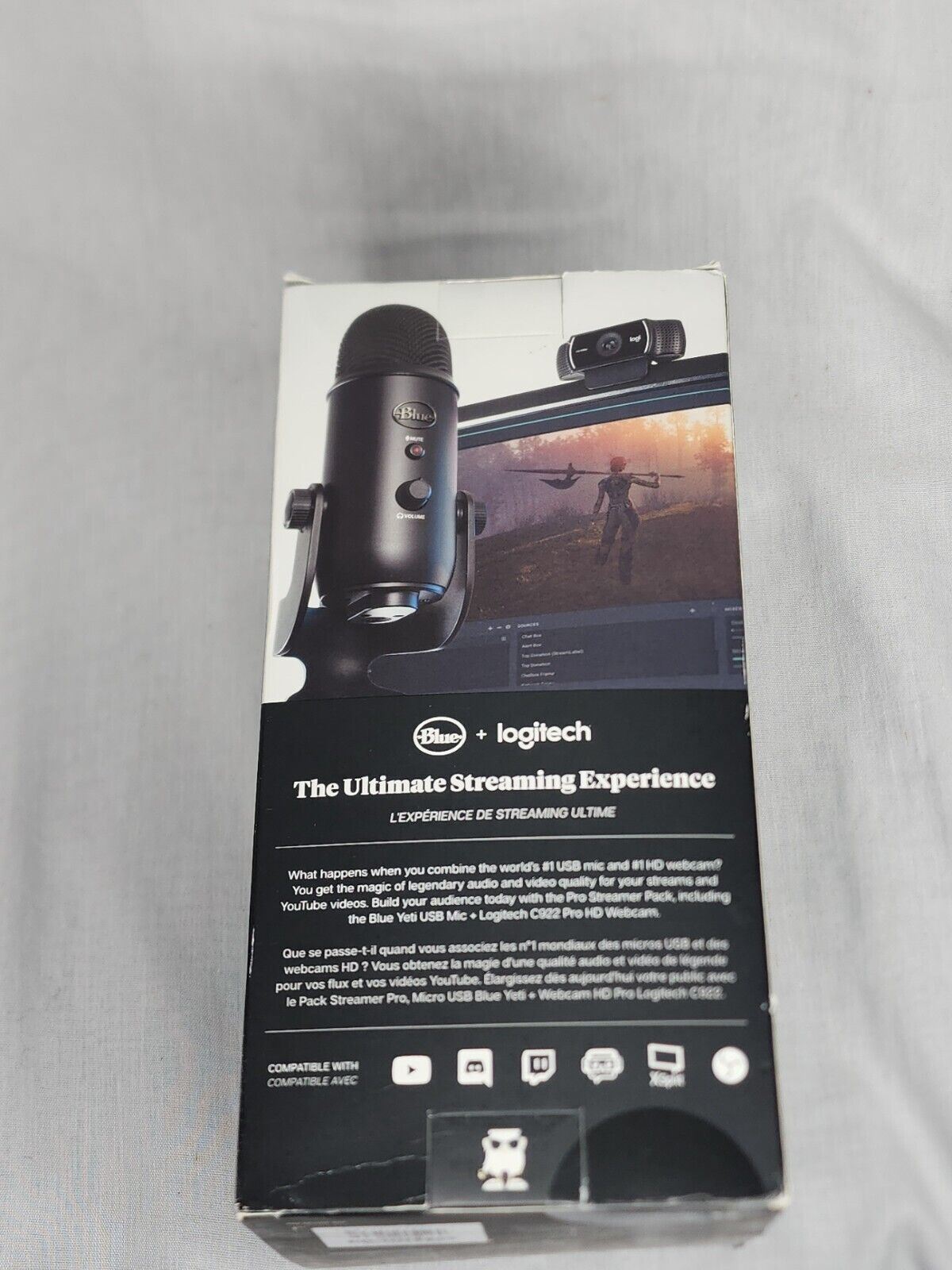 Logitech Streamer Microphone Camera C922 Pro HD Blue Pro Pack podcast stream New