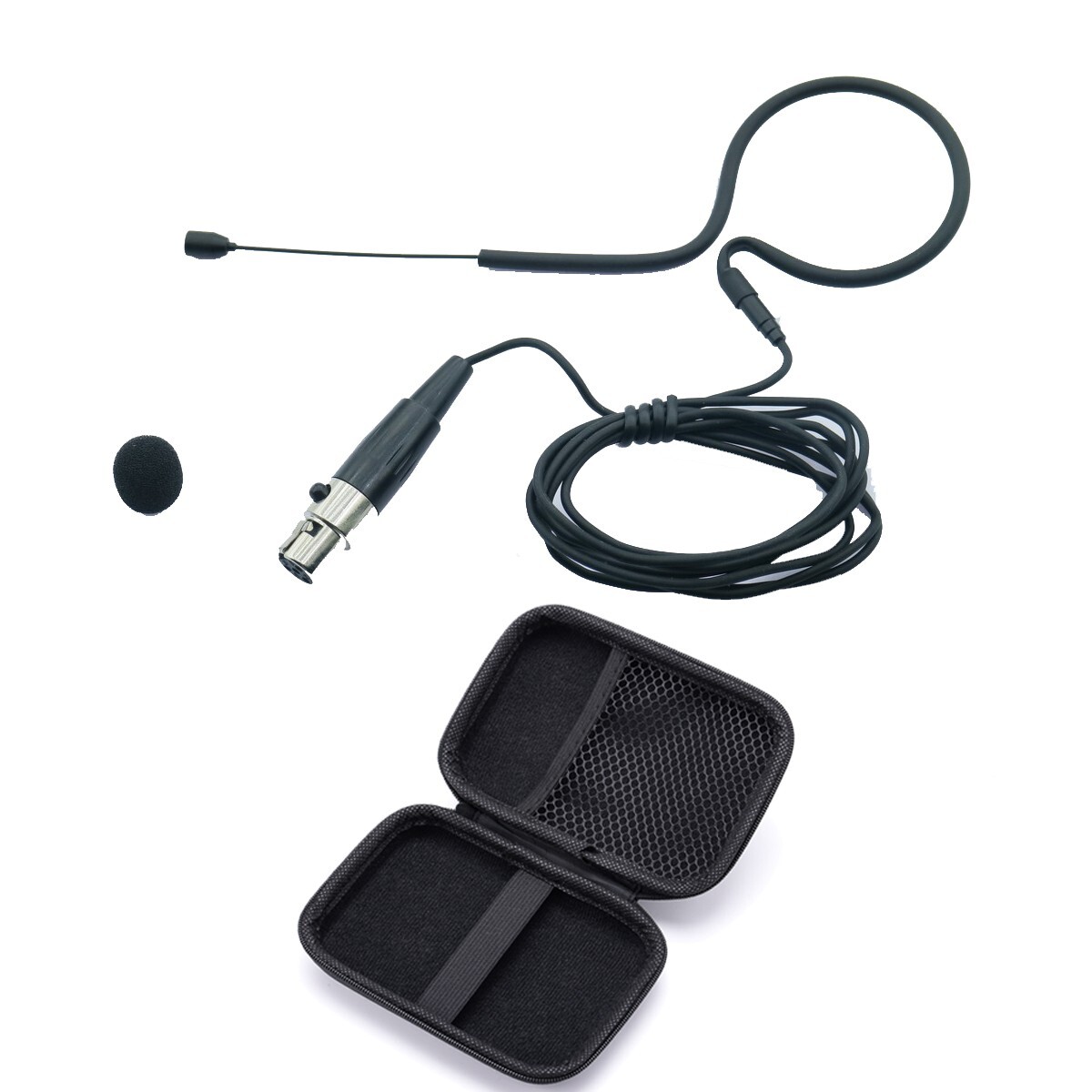 WB53 Ear Hook Headset Microphone For Shure PGX FP BLX SLX GLX SVX ULX UR4D Black
