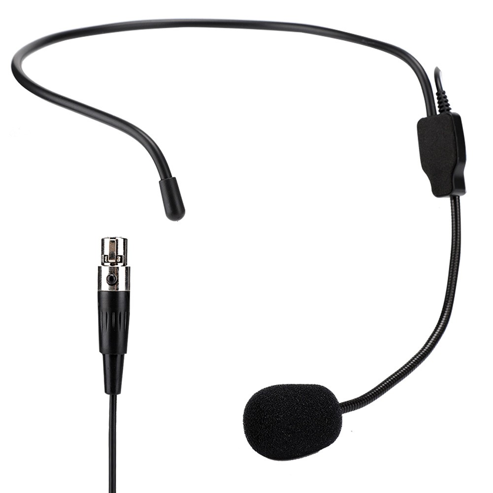 Professional Mini XLR 3 Pins TA3F Plug Wireless Head Wear Mic