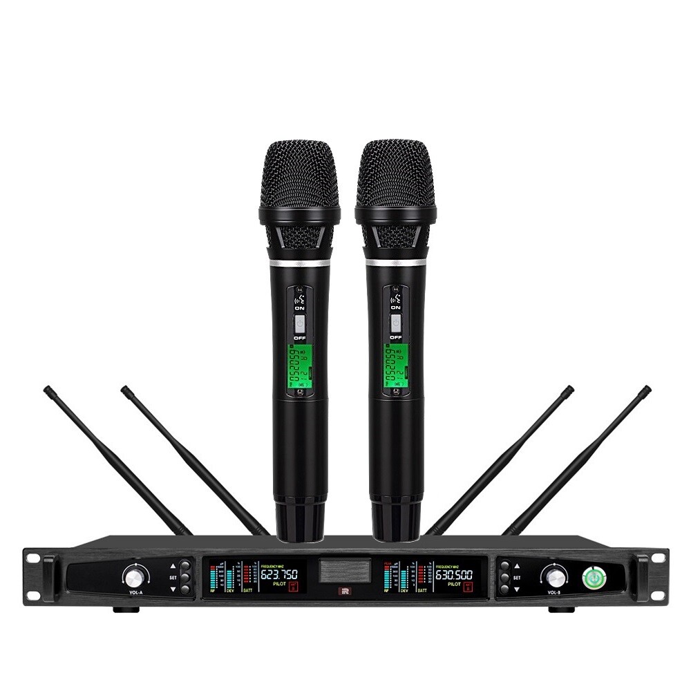 Professional Wireless Vocal Microphone System for Stage Performance Long Range
