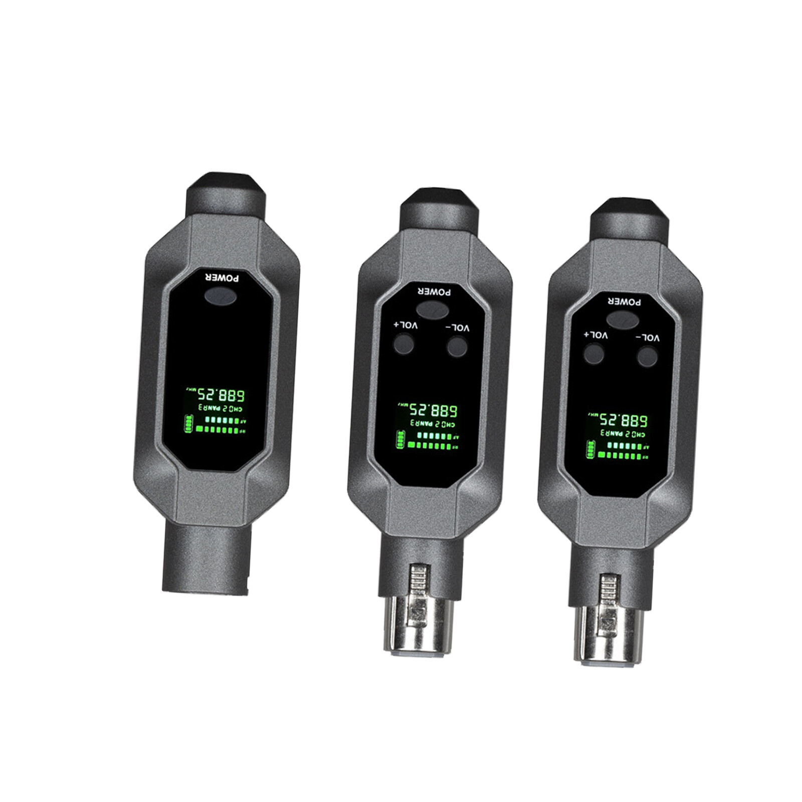 Wired to Wireless Microphone System Converter Transmitter Receiver Rechargeable