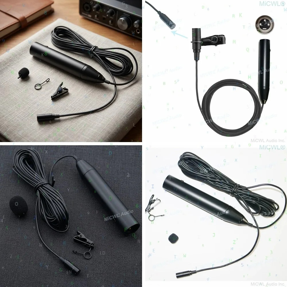 XLR Phantom 48V Lavalier Microphone for Sound Mixer Mixing Console Stage