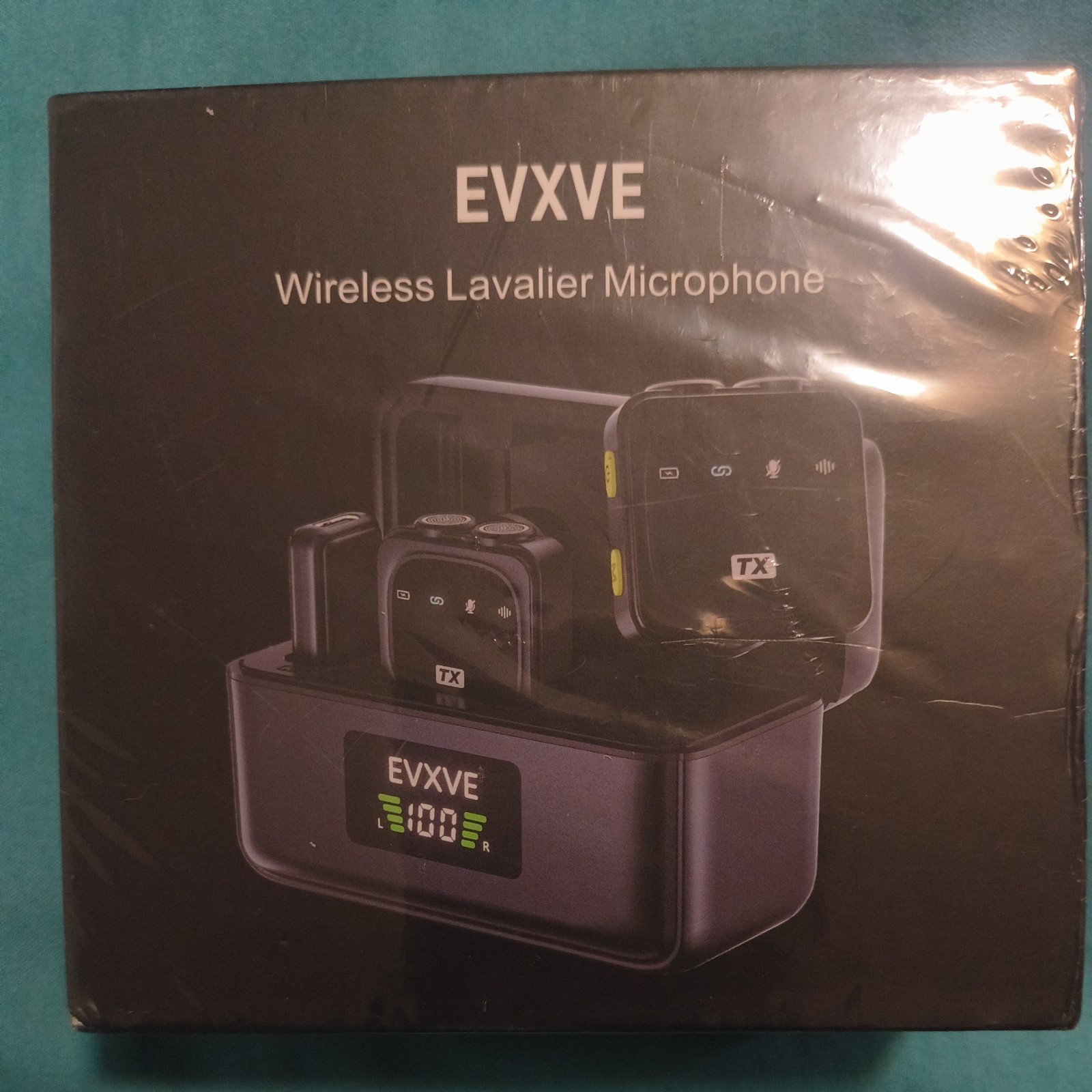 EVXVE Wireless Lavalier Microphone for iPhone/Android with Type-C Plug, 48KHz
