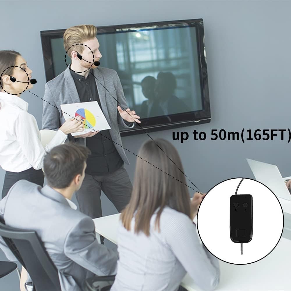 High-Fidelity 2.4G Dual Wireless Mic System with Easy Pairing – Black Finish