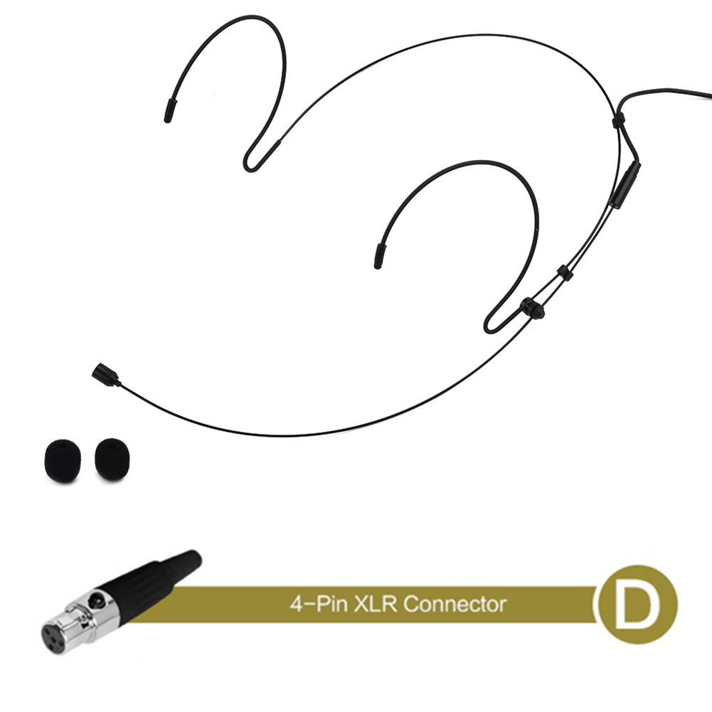Brand New Microphone Cover Headworn Double Earhook For