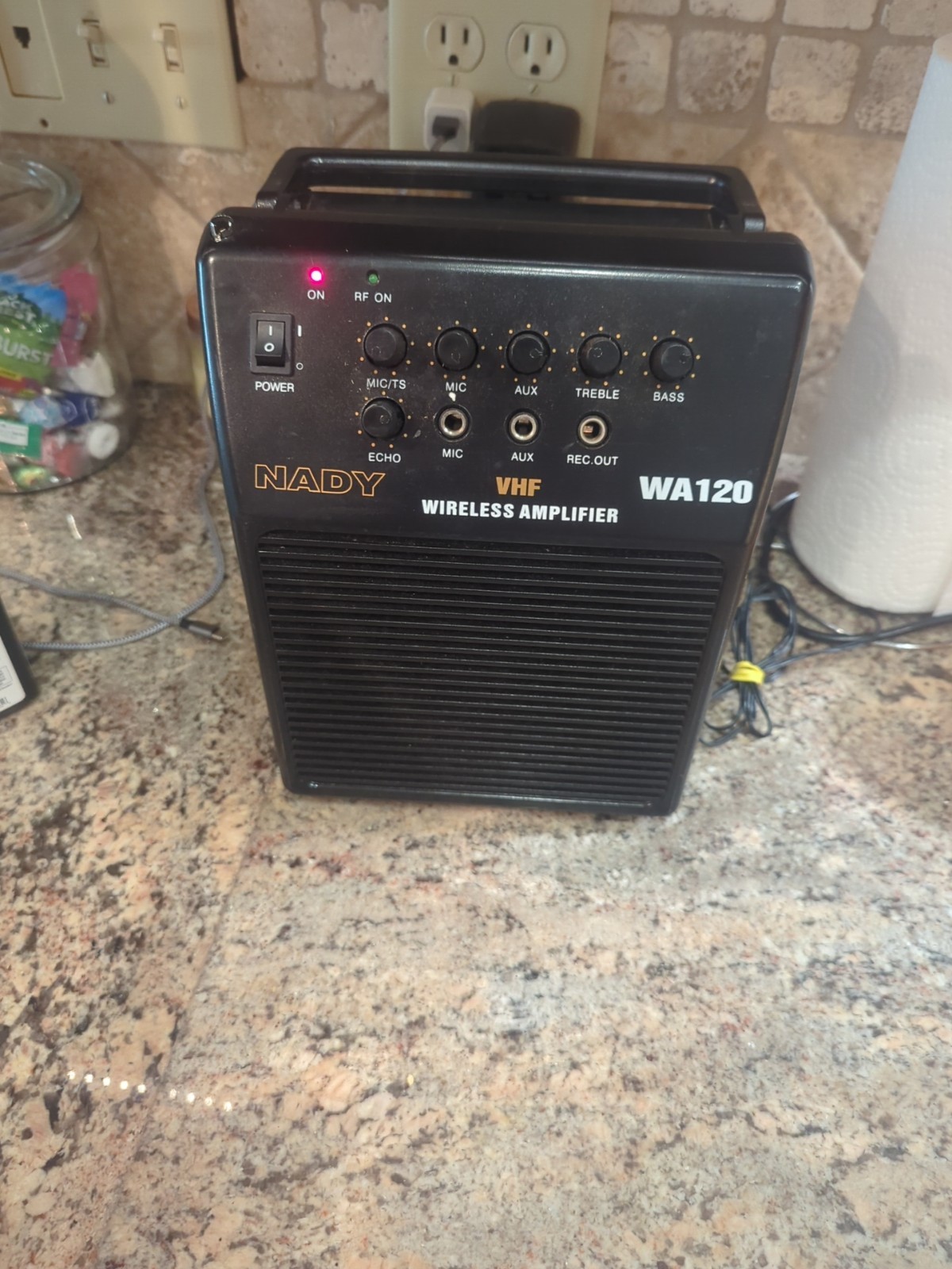 Nady WA-120 Ultra Portable Wireless PA Amp Amplifier Tested No Mic , No Attenna