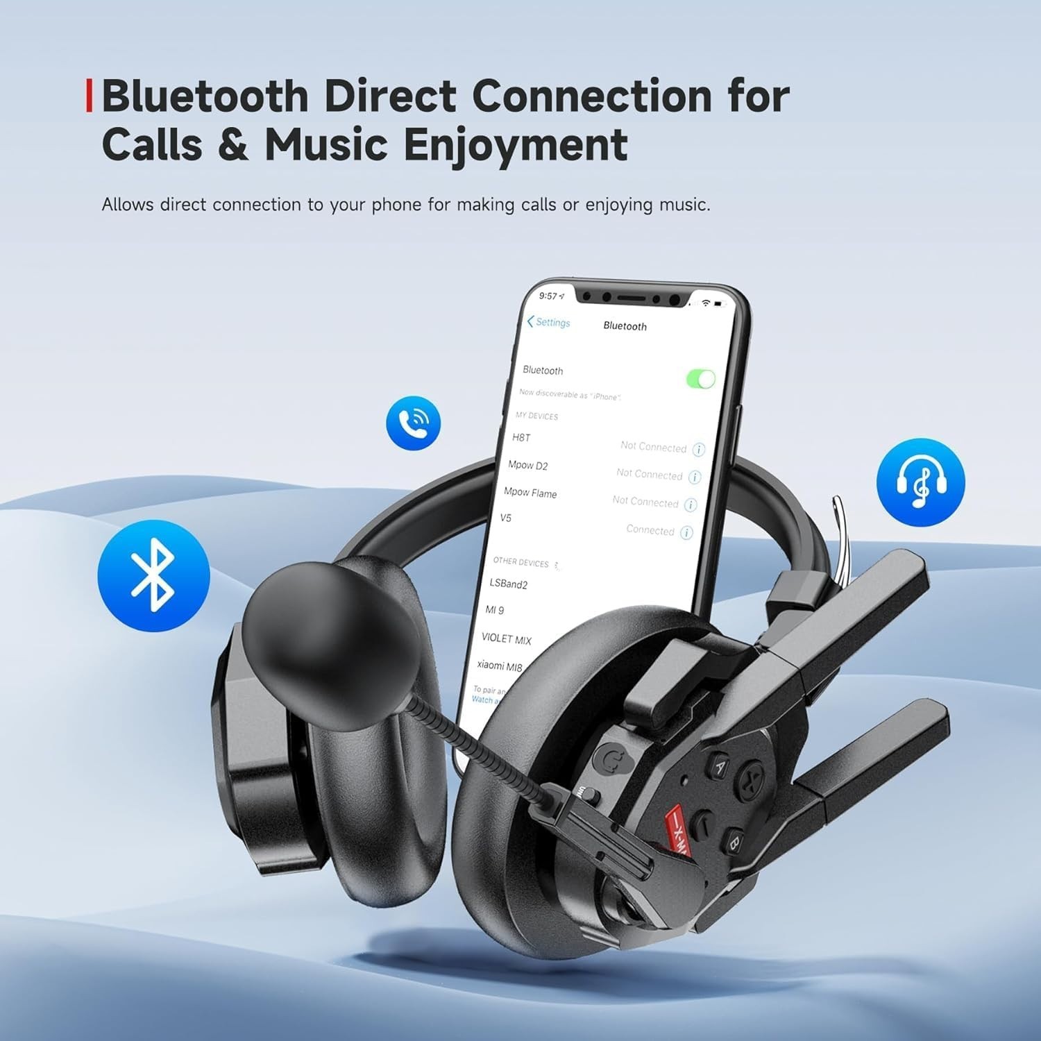 SYNCO Xtalk XMax1 Wireless Intercom Headset 2.4GHz Full-Duplex Noise Cancelling
