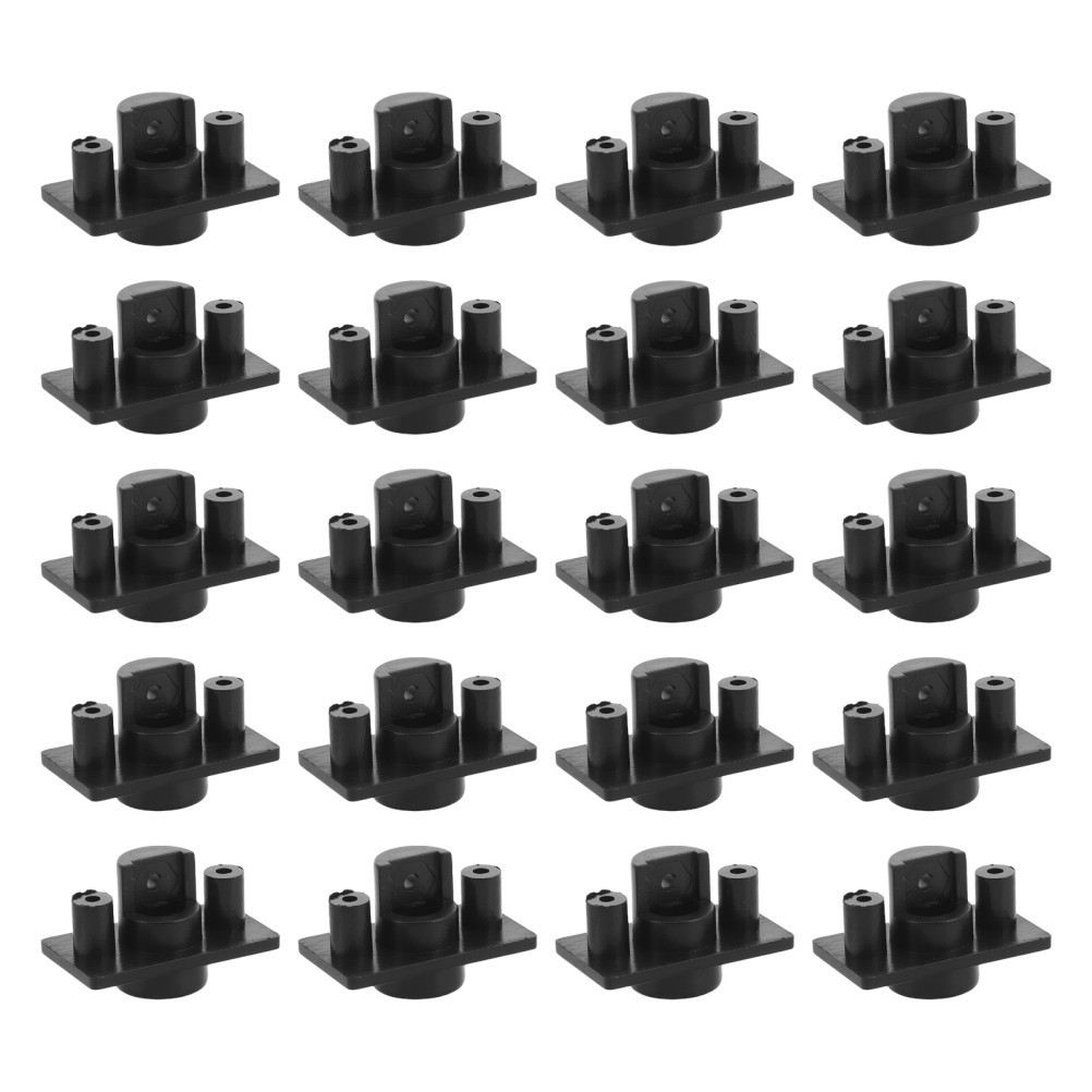 20Pcs Mic Antenna Plastic Base Replacement Mount Holder for Receiver