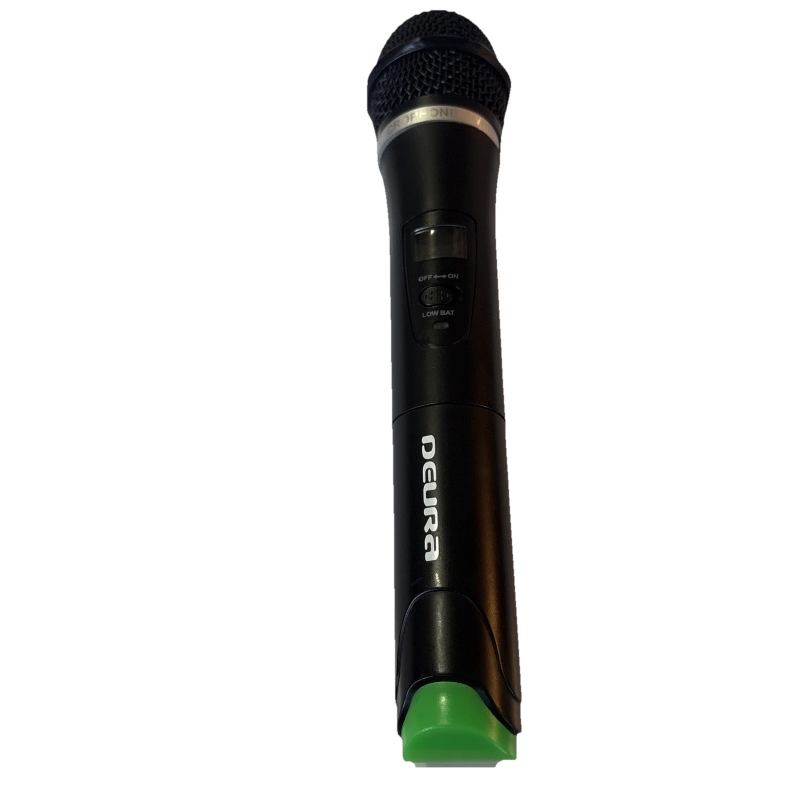 DEURA Wireless MICROPHONE Frequency 637.5 MHz Black W/ Mini LCD Screen