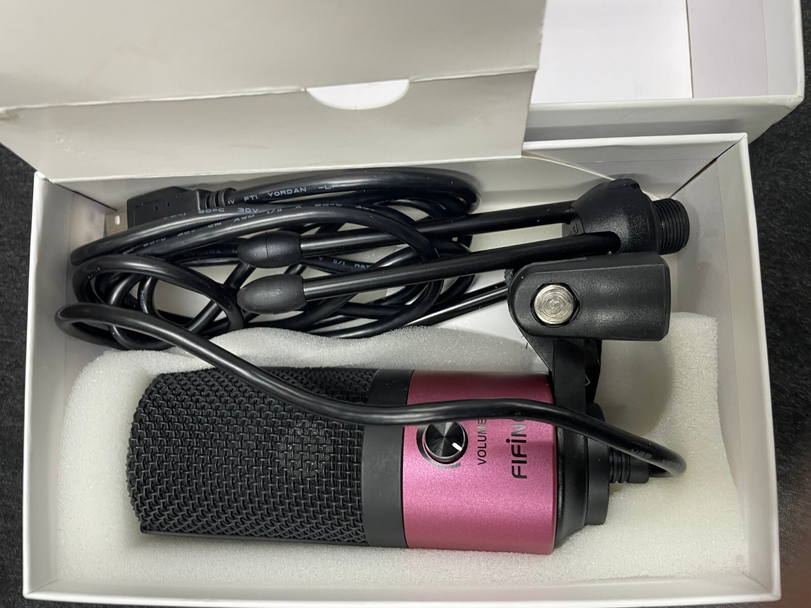 FIFINE K669 USB MICROPHONE WITH VOLUME DIAL FOR STREAMING VOCAL RECORDING