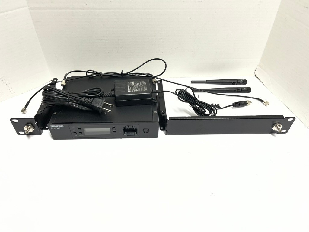 Shure GLXD4R Wireless Rack Mount Microphone Receiver 2400-2483.5 MHz power Suppl
