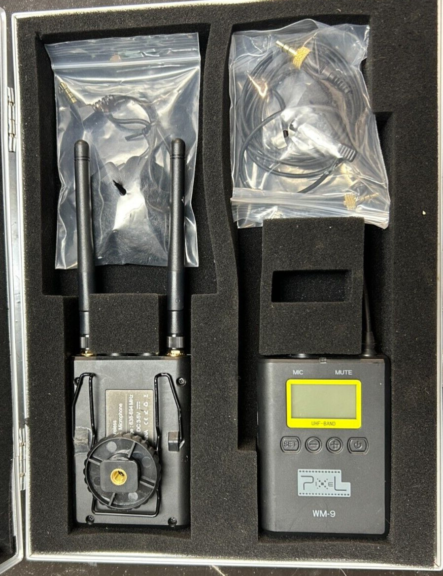 Pixel WM-9 Wireless Video Recording Microphone Tx/Rx 638-694 MHz