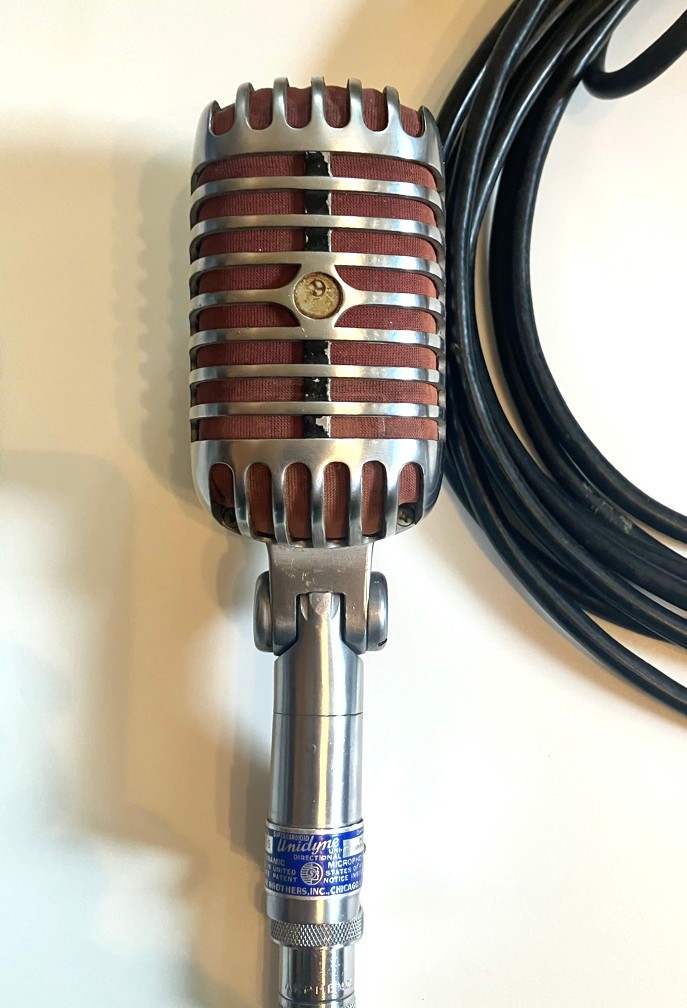 Vintage Shure 55S Unidirectional Dynamic “Elvis” Microphone w/Cable – Tested!