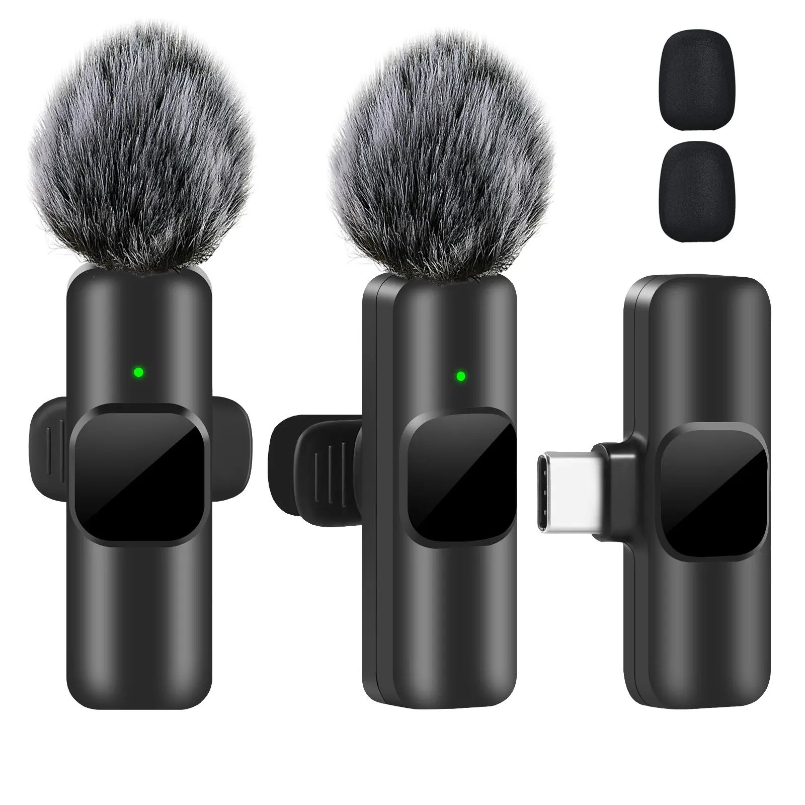 K60 Wireless Lavalier Recording Mic iPhone Android Laptop LiveGaming Microphone