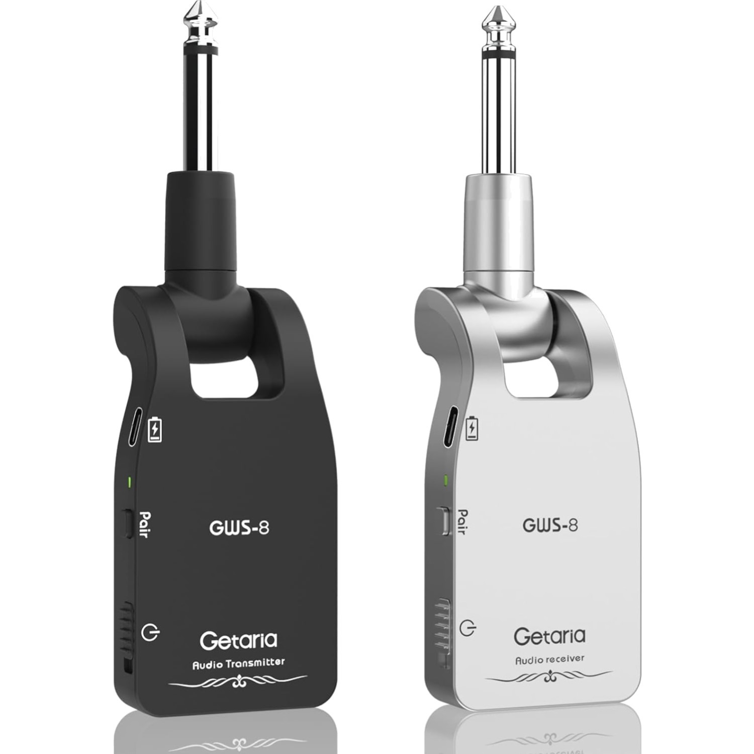 Rechargeable Wireless Guitar Transmitter Receiver – 100ft Range & Easy Setup