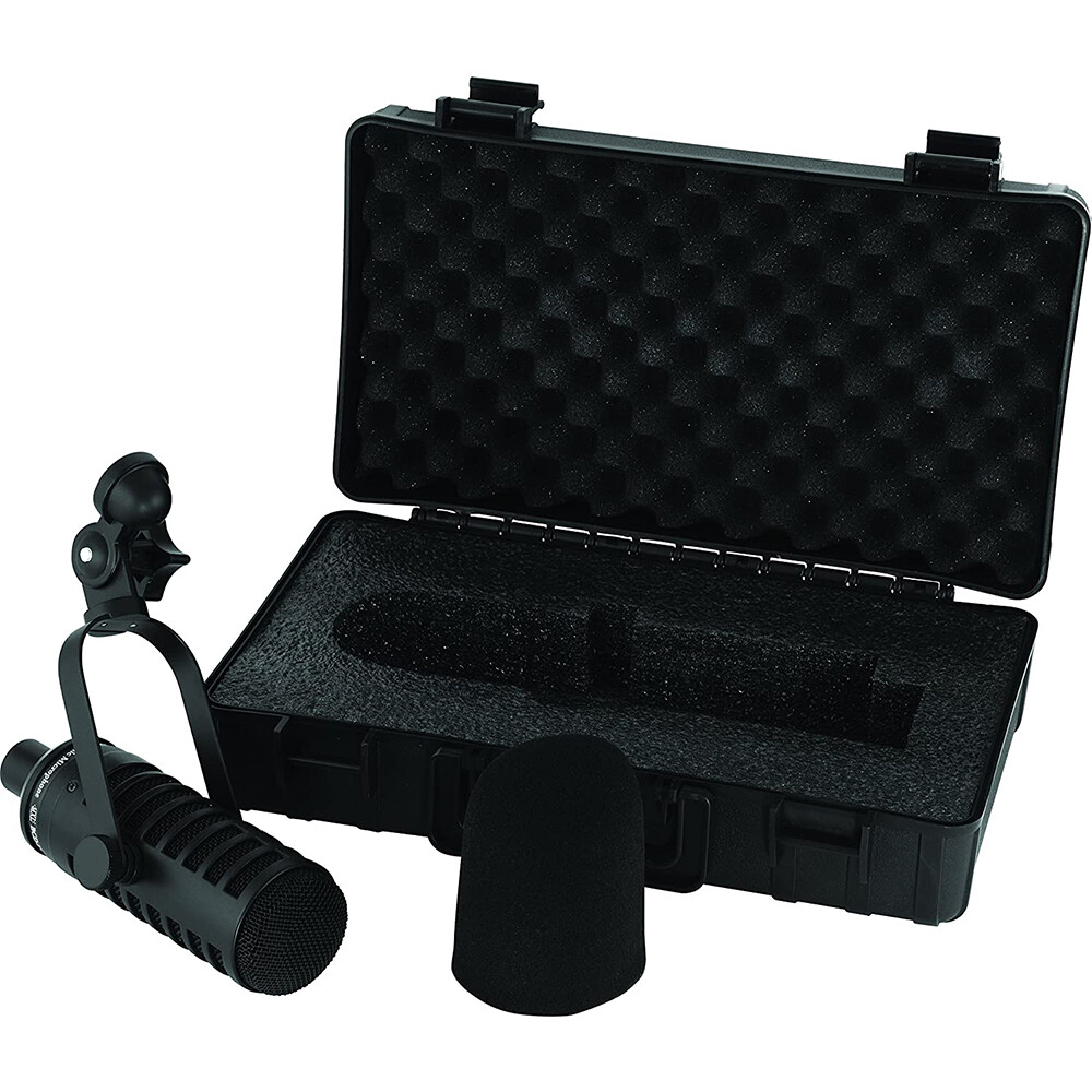 MXL BCD-1 Live Broadcast Dynamic Microphone (Black) Bundle with Mic Crane Arm