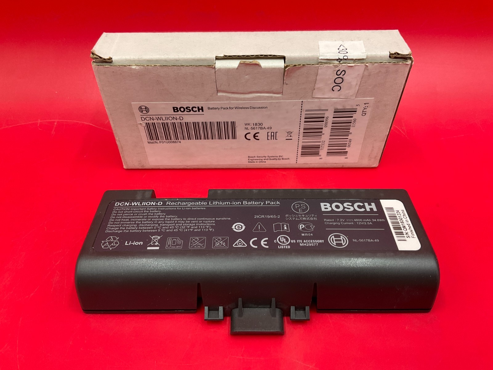 Bosch Lithium Ion Battery Pack DCN-WLIION-D ✅❤️️ BRAND NEW