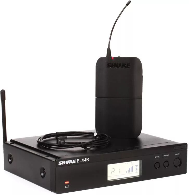 Shure BLX14R/W93-H10 Rack Mount Lavalier Wireless System FREE shipping WL93