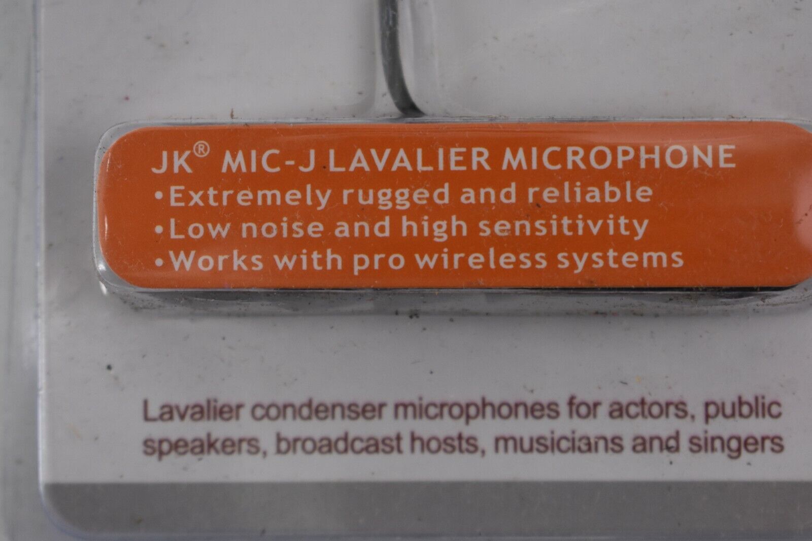 JK Mic-J Lavalier Condenser Lapel Microphone Wireless Transmitter Mini XLR