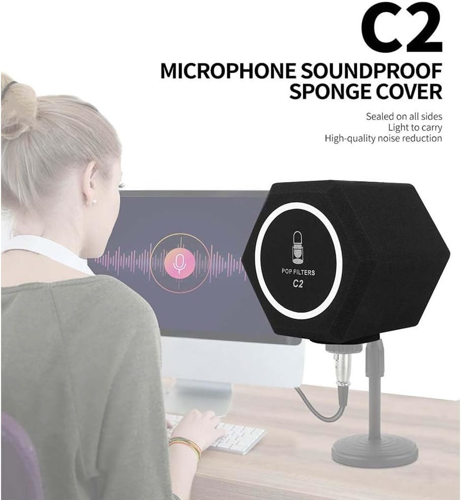 Professional Microphone Isolation Ball Shield – Superior Noise Cancellation with