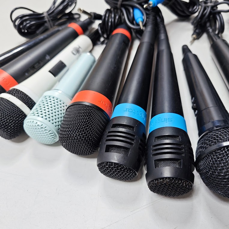 Lot of 10 Assorted Microphones – Untested, Various Models, Used