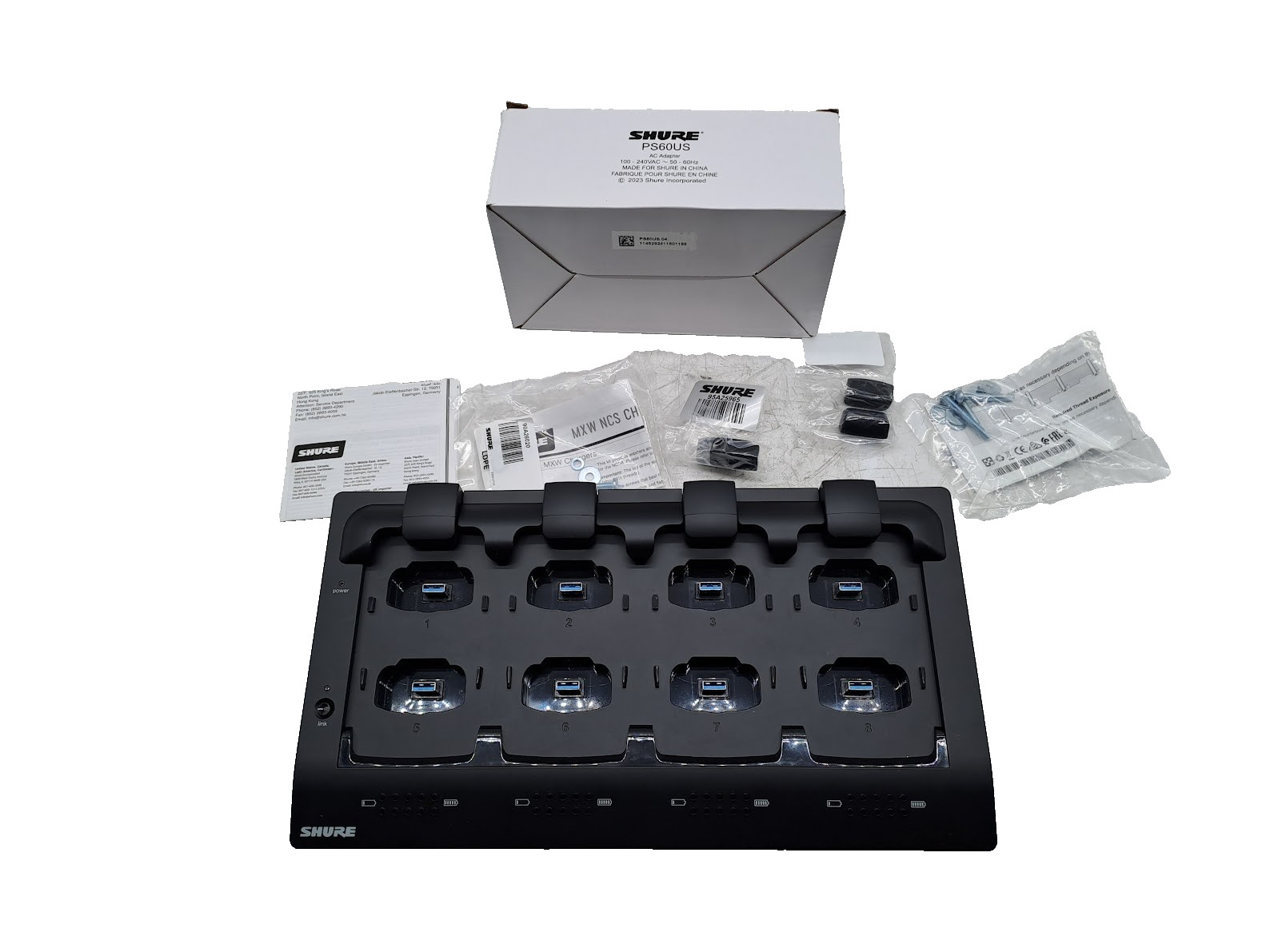 Shure MXWNCS8 Microflex wireless 8-Port Networked Charging Station