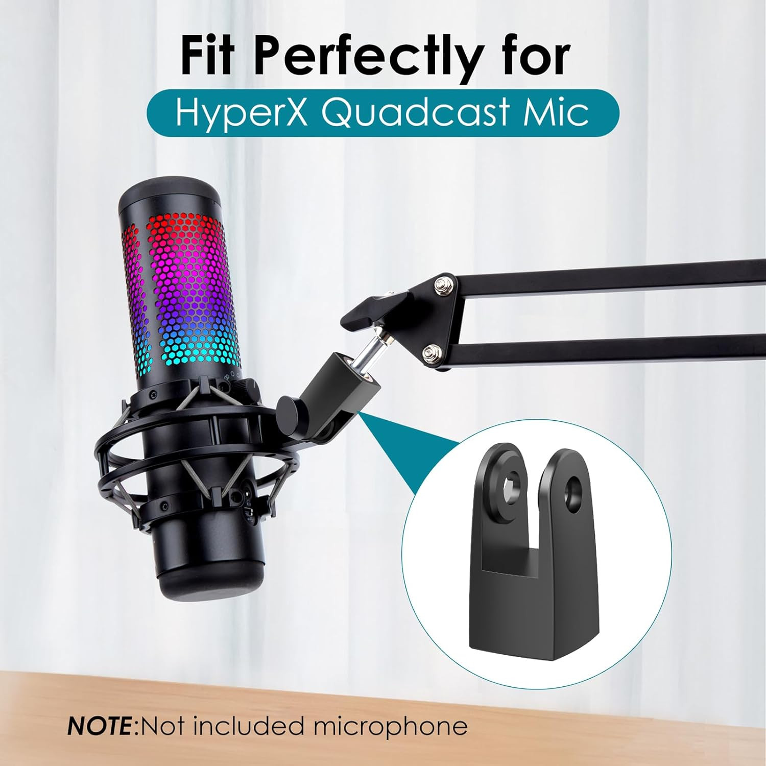 Hyperx Quadcast Mount Adapter with Microphone Covers Foam, Compatible with for H