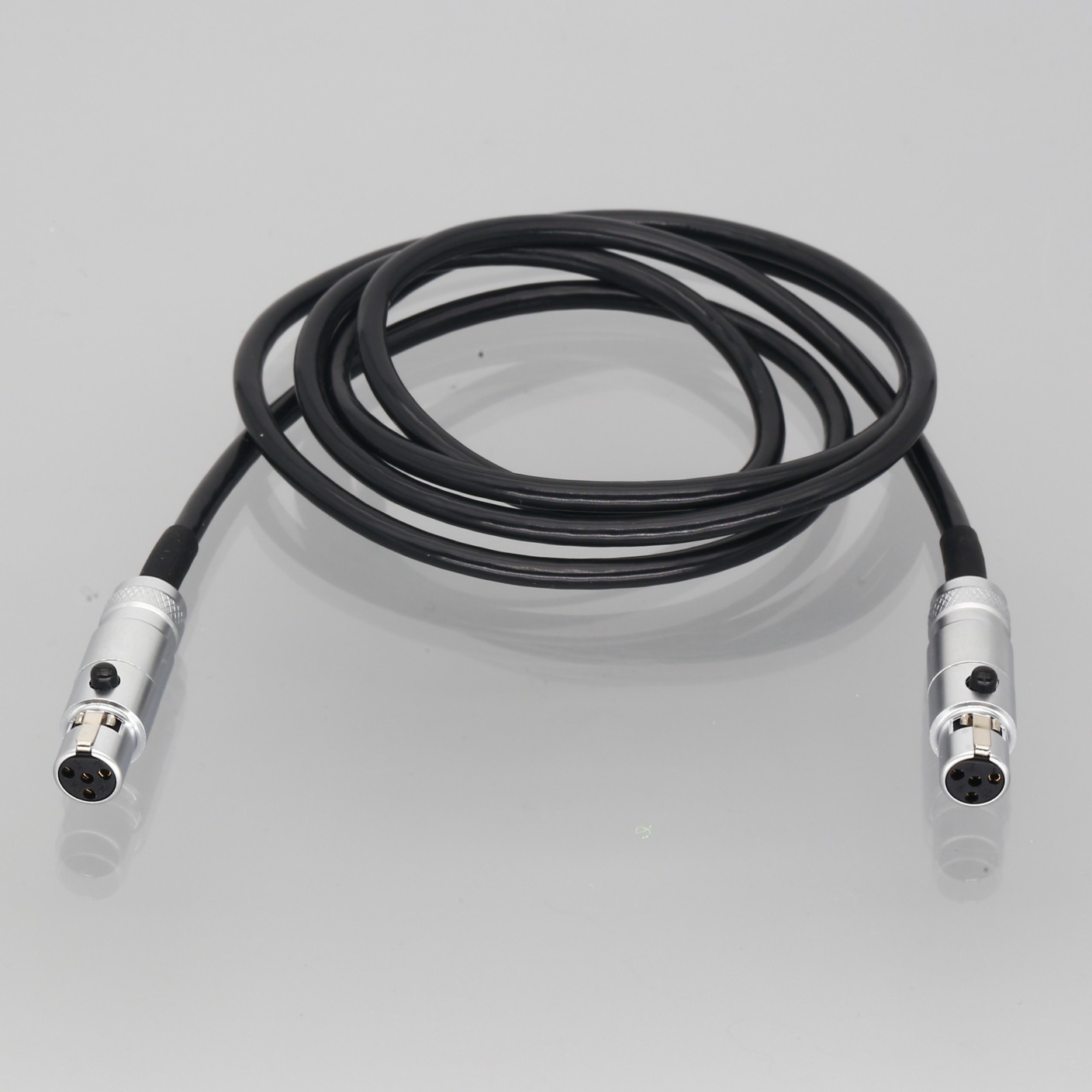 Mini XLR 4Pin Dual Female TA4F Interlock Cable Connect Test Fixtures Electrode