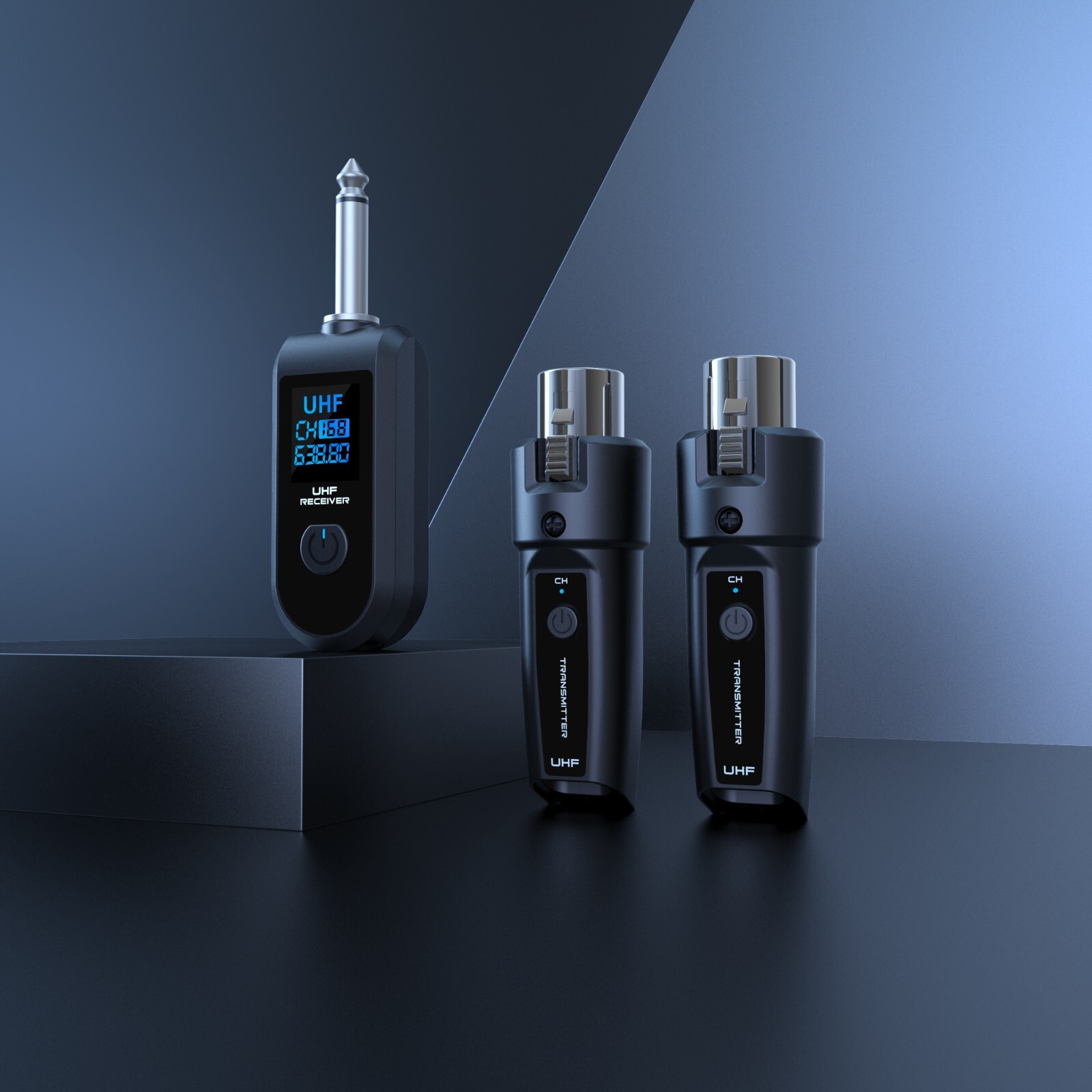 Microphone Dual Transmitter + Receiver Wireless System Loudstar Acoustics
