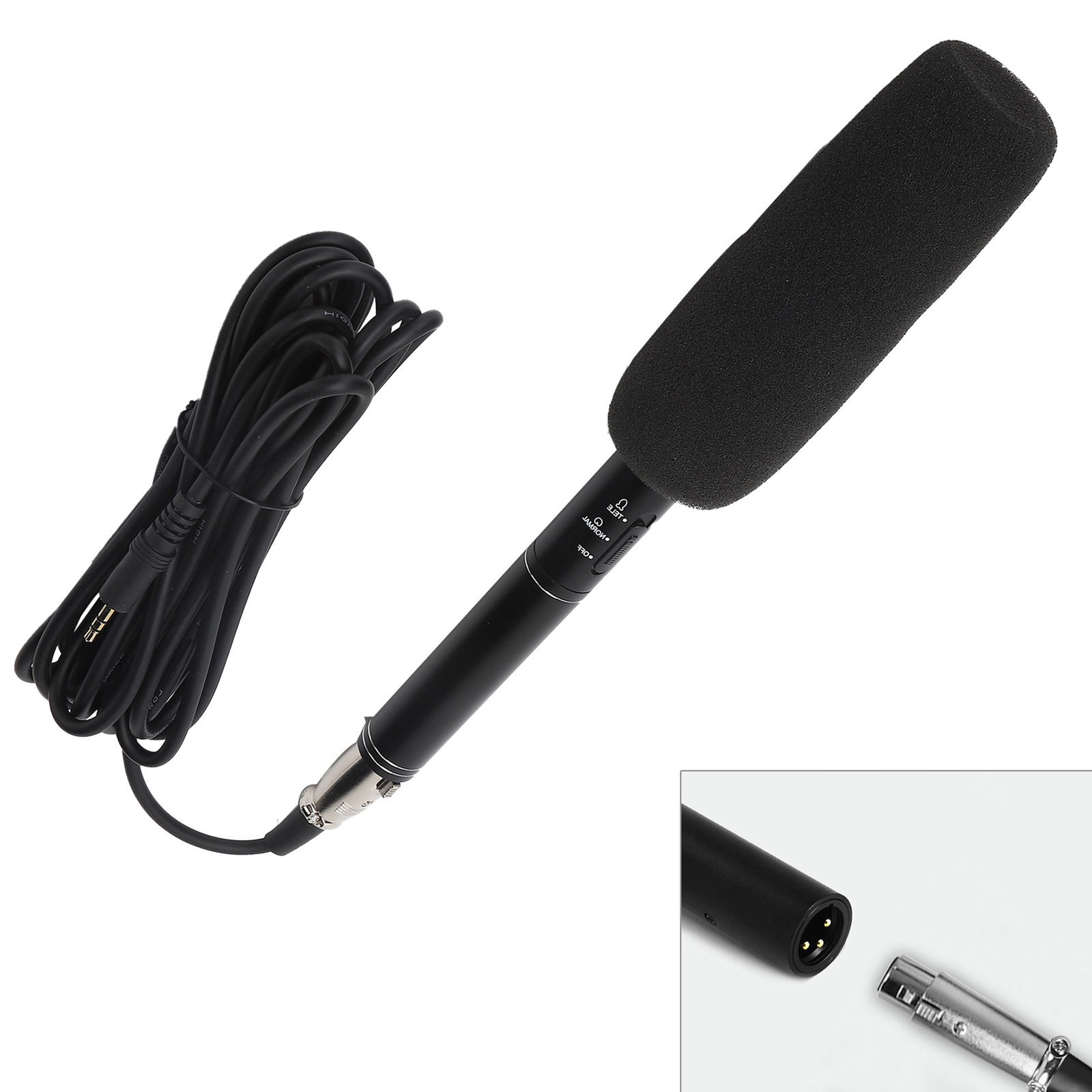6.5mm Wired Microphone Mic System For DSLR Camera Interview Recording Phone Live