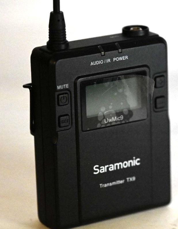 Genuine Saramonic UwMic9-TX9 514-596MHz Bodypack Transmitter and mic