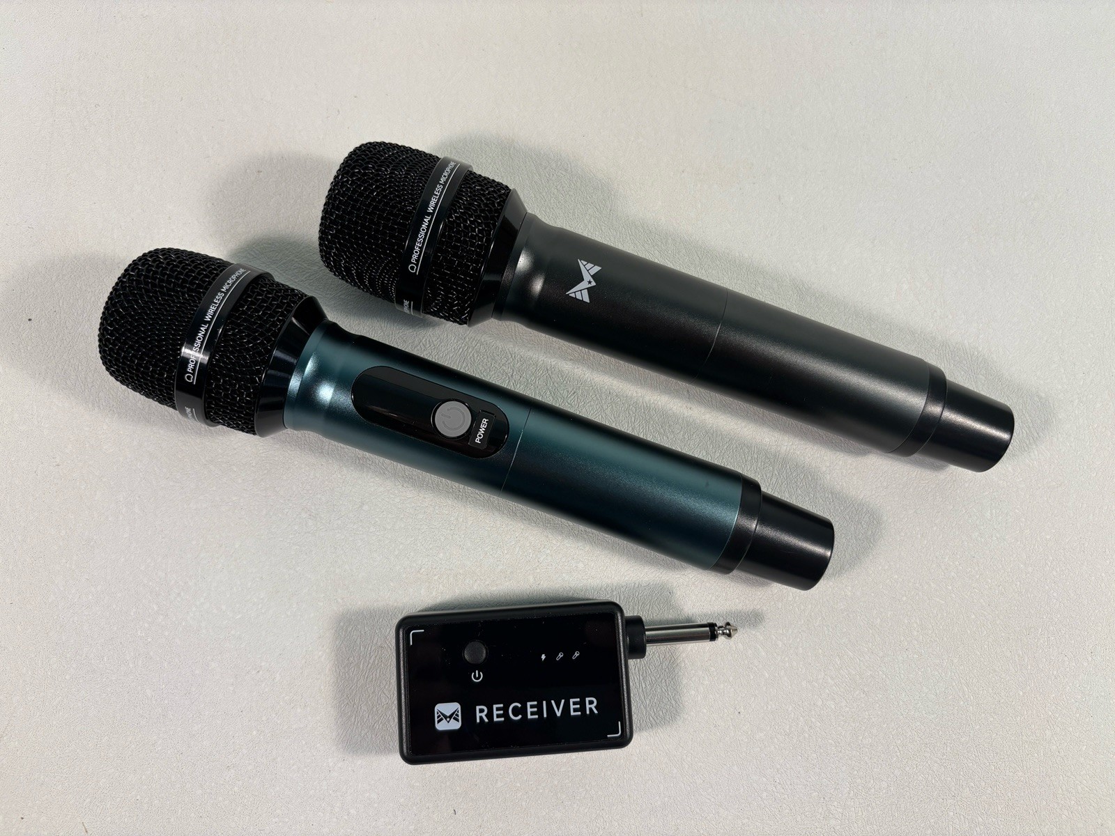 ECHOMUSSY – Wireless Microphones X2 With Receiver Karaoke 200ft Range