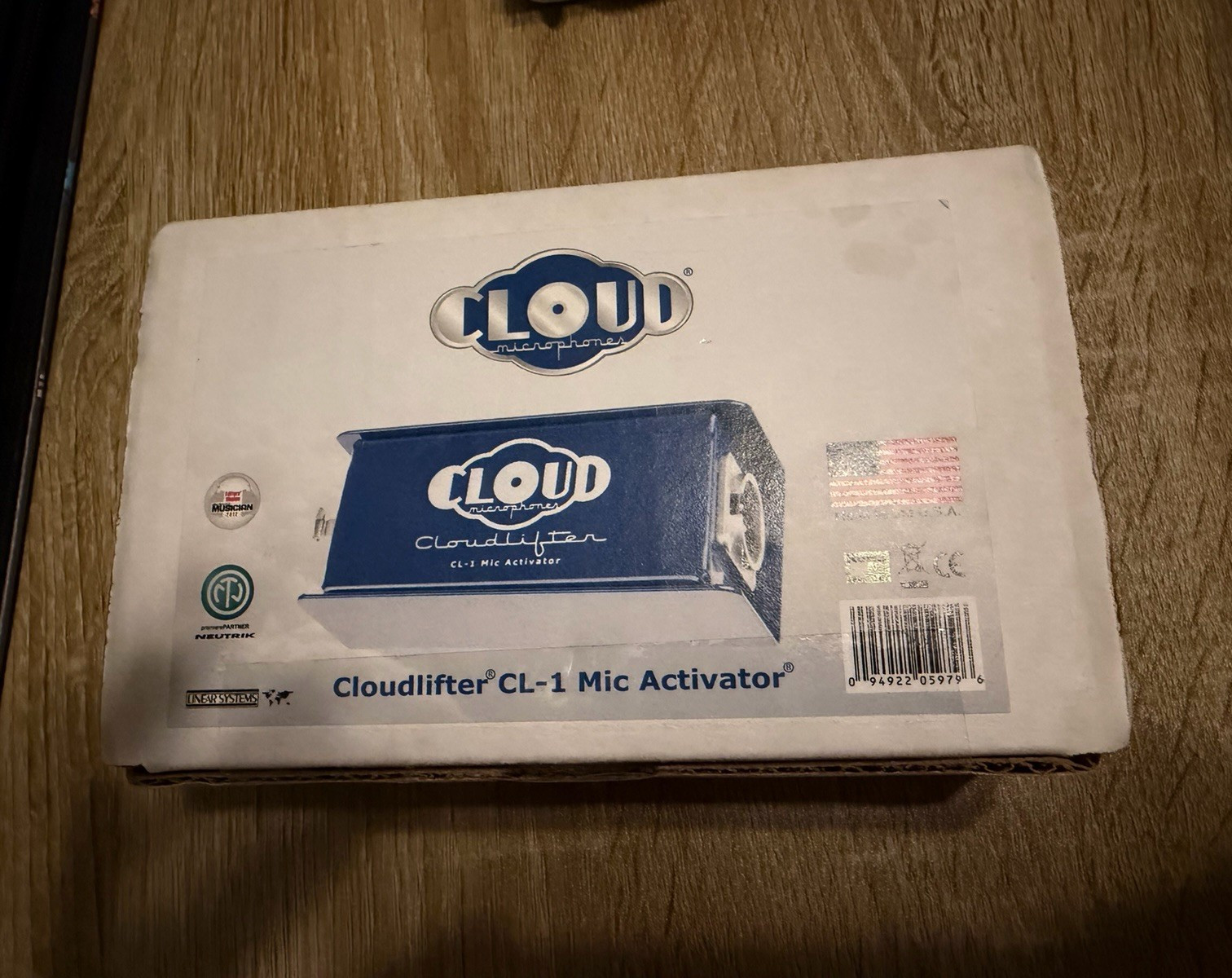 Cloud Cloudlifter CL-1 Phantom Powered XLR Inline Mic Preamp Booster Blue NEW