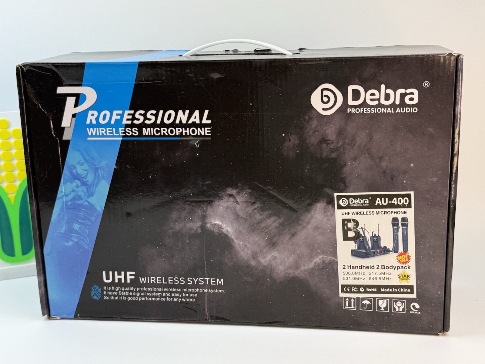 Debra Professional Audio AU-400 2 Handheld Microphone Set New In Box
