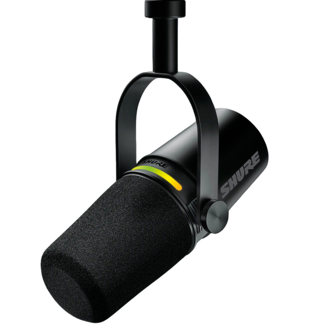 Shure MV7+ Hybrid Podcast Microphone Bundle, Black
