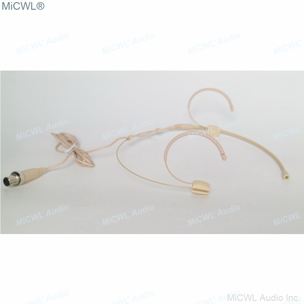 MiCWL Double ear Wearing Headset Microphone for Shure Sennheiser AKG MiPro ACT