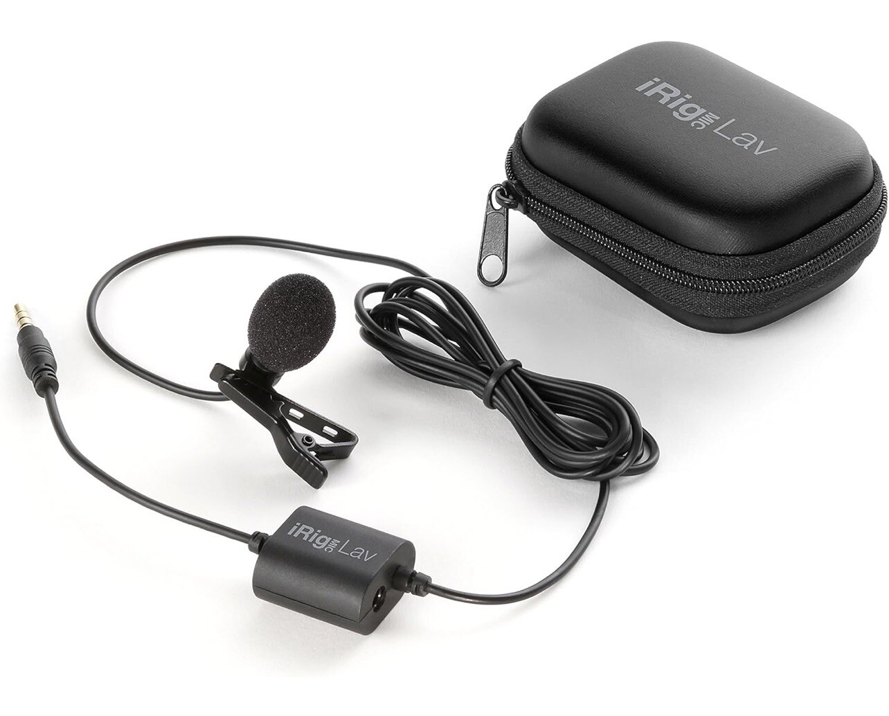 IK Multimedia iRig Mic Lav Compact Lavalier Microphone for Phone & Tablet, Black