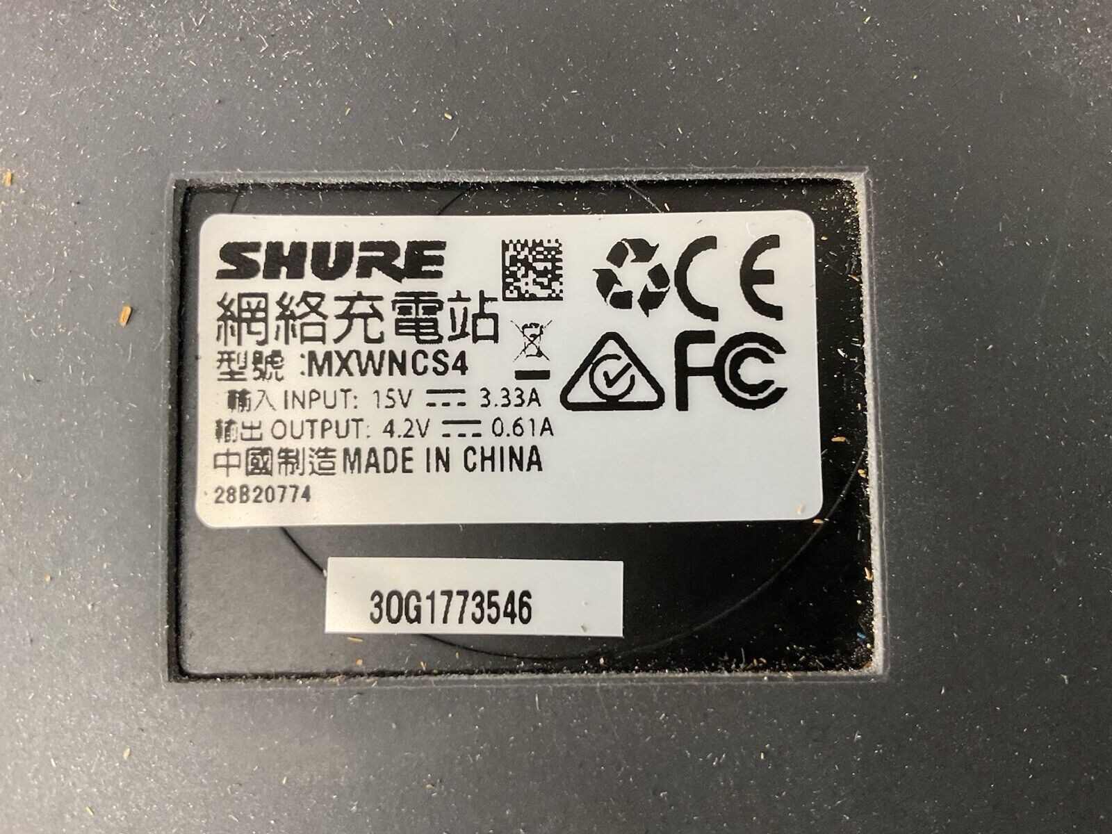 2 Shure MXW6/C Z10 Boundary Transmitters w/ Shure MXWNCS4 Battery Charger
