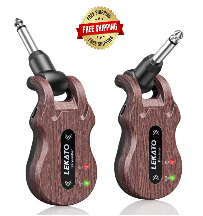 Sistema Inalambrico Para Guitarra Receptor De Transmisor Audio Recargable 4 Cana