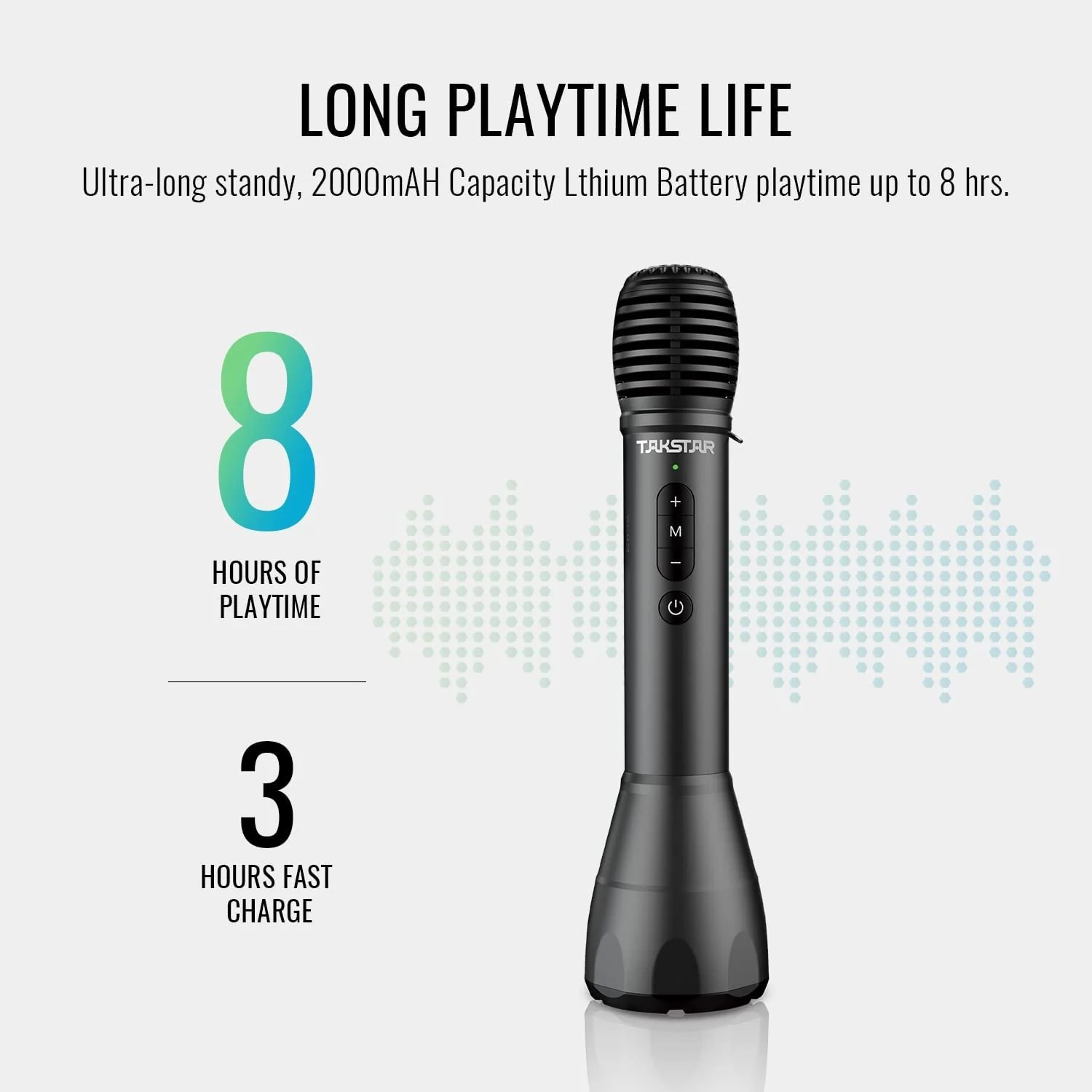 Takstar DA10 Wireless Speech Microphone Amplifier (Open Box) FAST FREE SHIPPING.