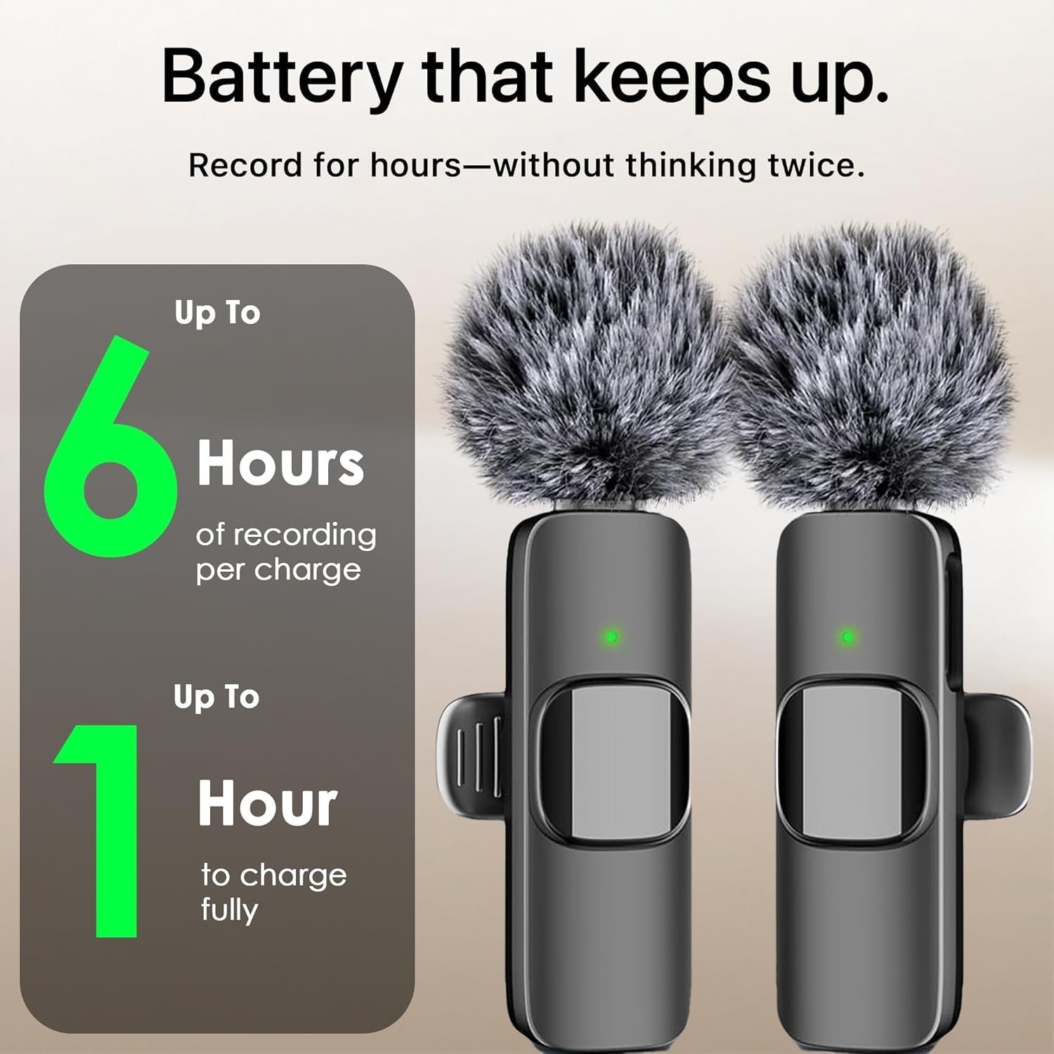 Wireless Lavalier Microphone Mic Audio Video Recording For Android iPhone 16,17