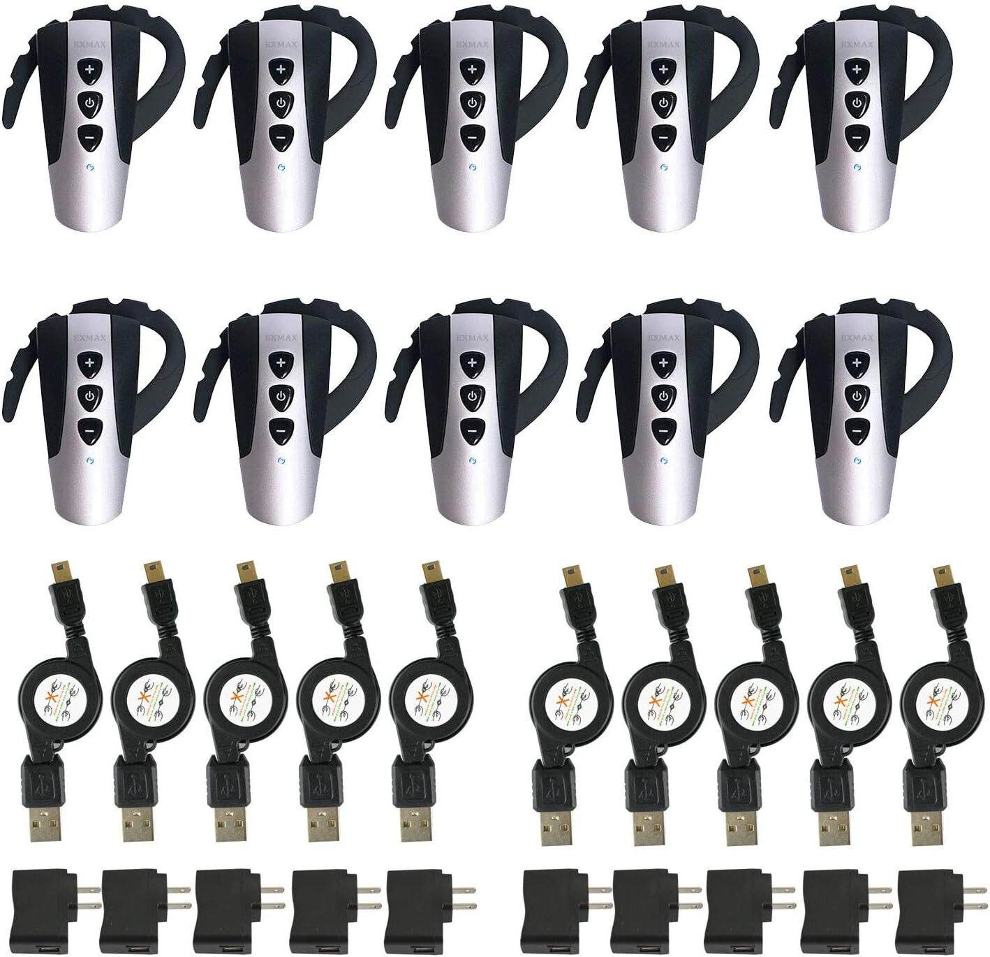 EXMAX EXD-6824 Wireless Ear-hook Receiver for Tour Guide/Visiting/Training 10R