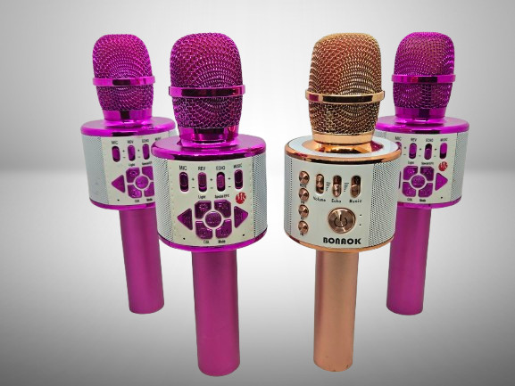 [LOT OF 4] Kids Wireless Bluetooth Karaoke Microphones FAST FREE SHIPPING a