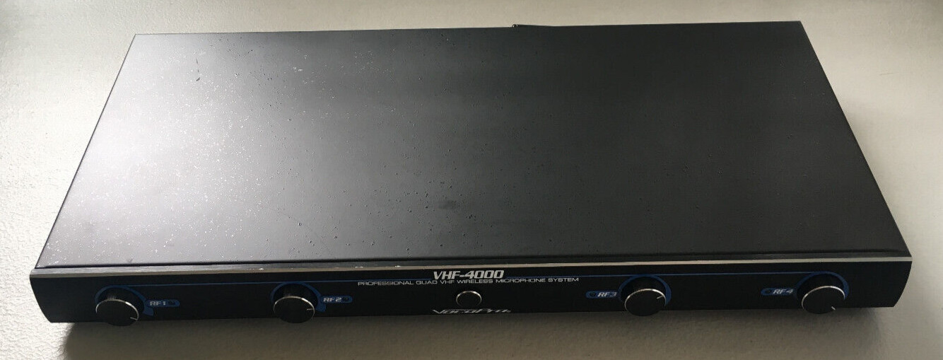 VocoPro: VHF-4000 Professional Quad VHF Wireless Microphone System (No Cables)