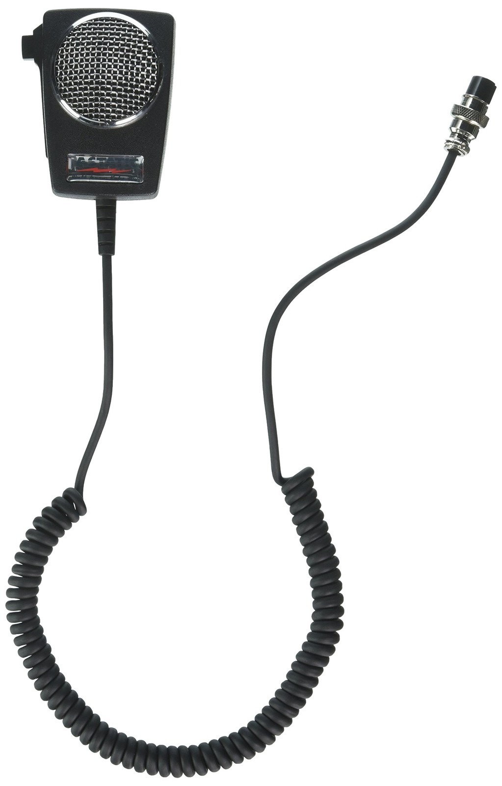 302-10005 D104M6B Amplified Ceramic Power 4-Pin CB Microphone, Black