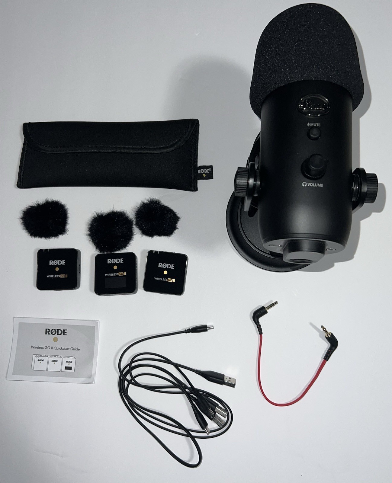 Rode Wireless Mic Go II and Blue Yeti Mic Bundle 🔥🔥🔥