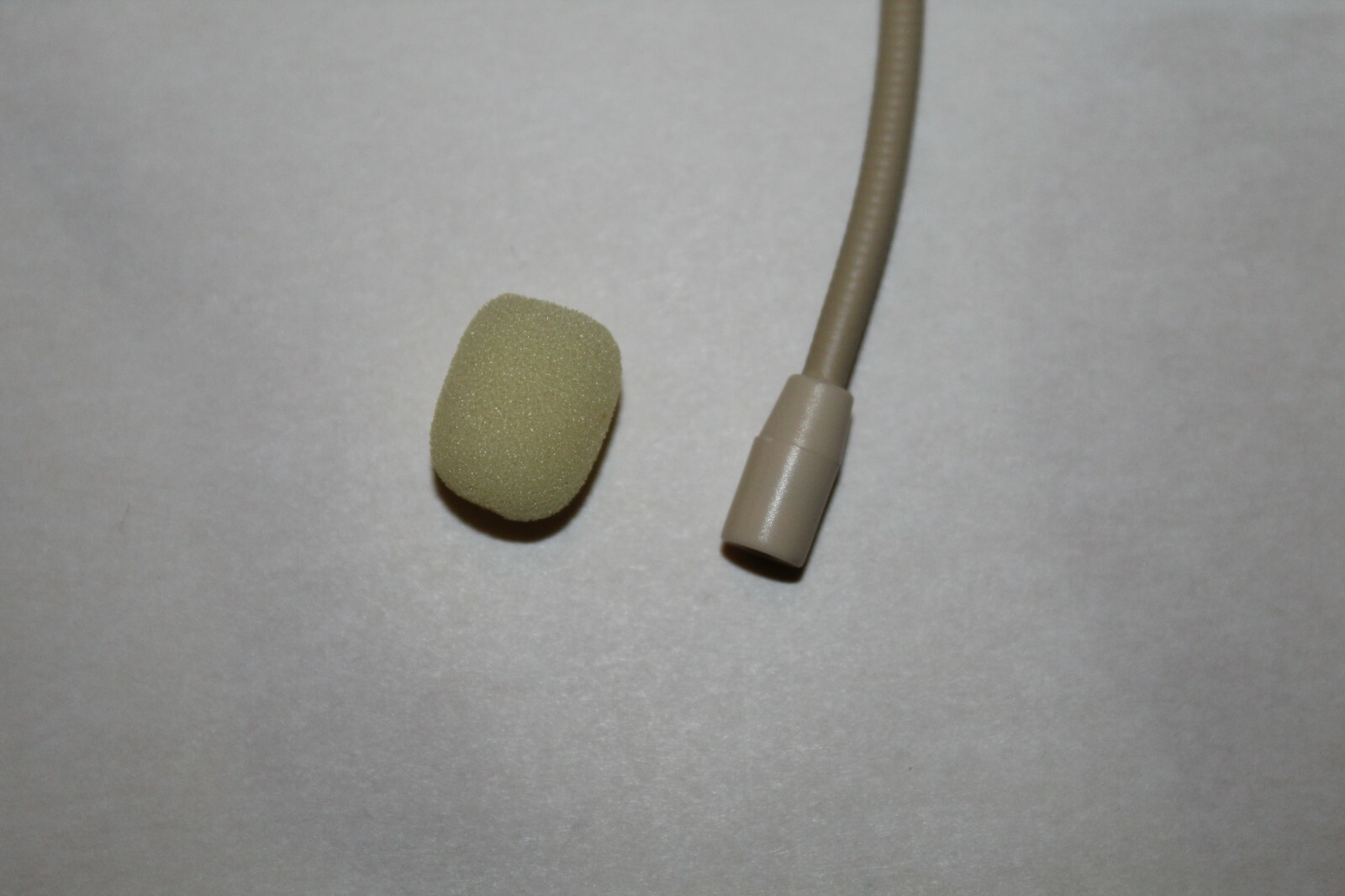 Beige Double Earhook Headset Microphone for Shure Wireless-TA4F 4pin mini XLR