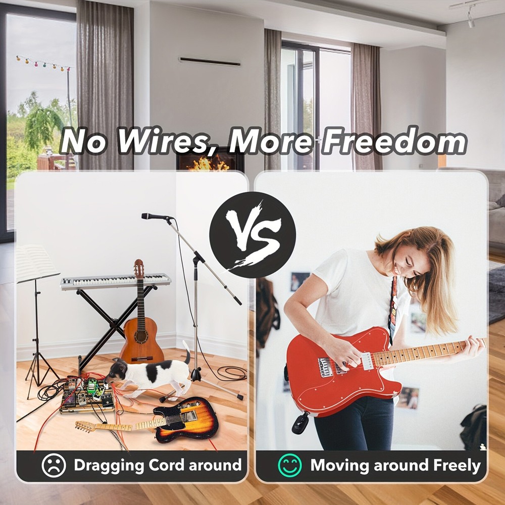 Rechargeable Stable Plug-and-Play Efficient Fast-Charging Wireless Guitar System