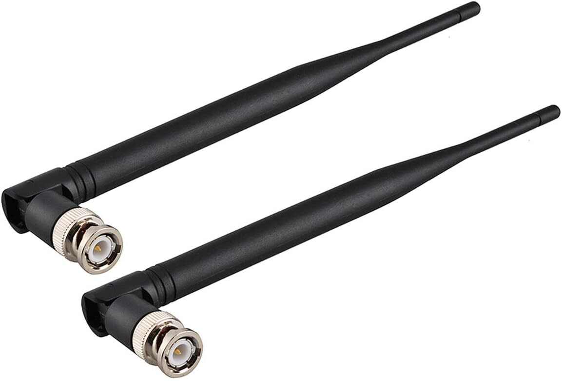 Wireless Microphone Receiver Antenna UHF 400Mhz-960Mhz BNC Male Antenna (2-Pack)